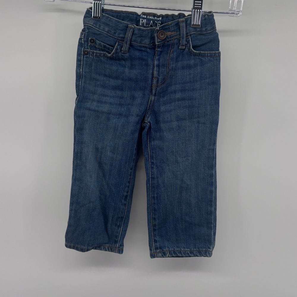 The Children's Place Boys Jeans 18-24 Months Blue Denim Adjustable Waist